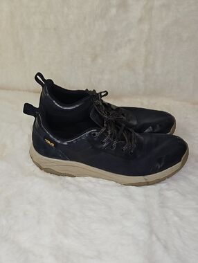 Teva Men's Black Athletic Shoes with Tan Sole